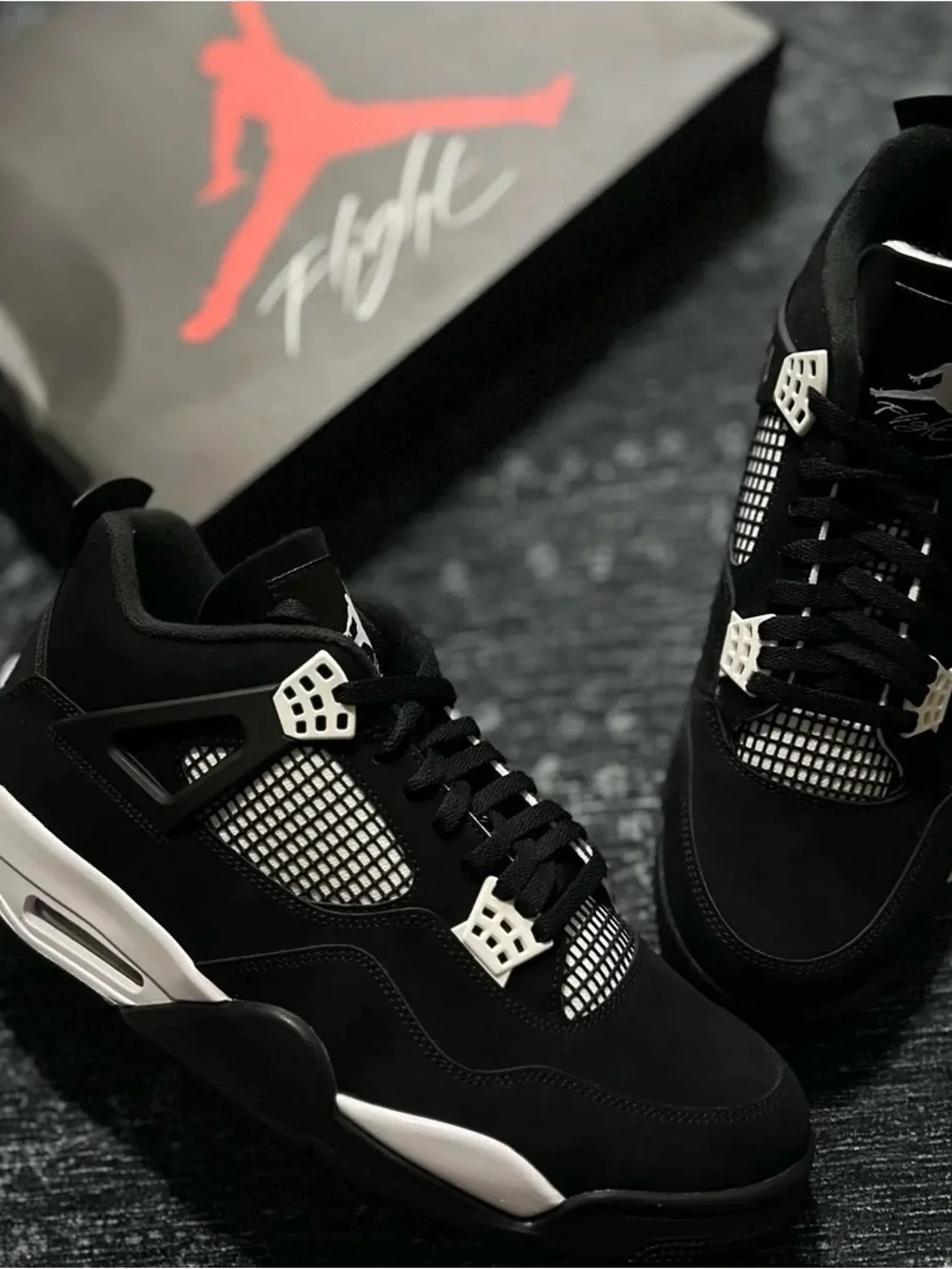 Jordan Men’s Black and White Retro Basketball Sneakers